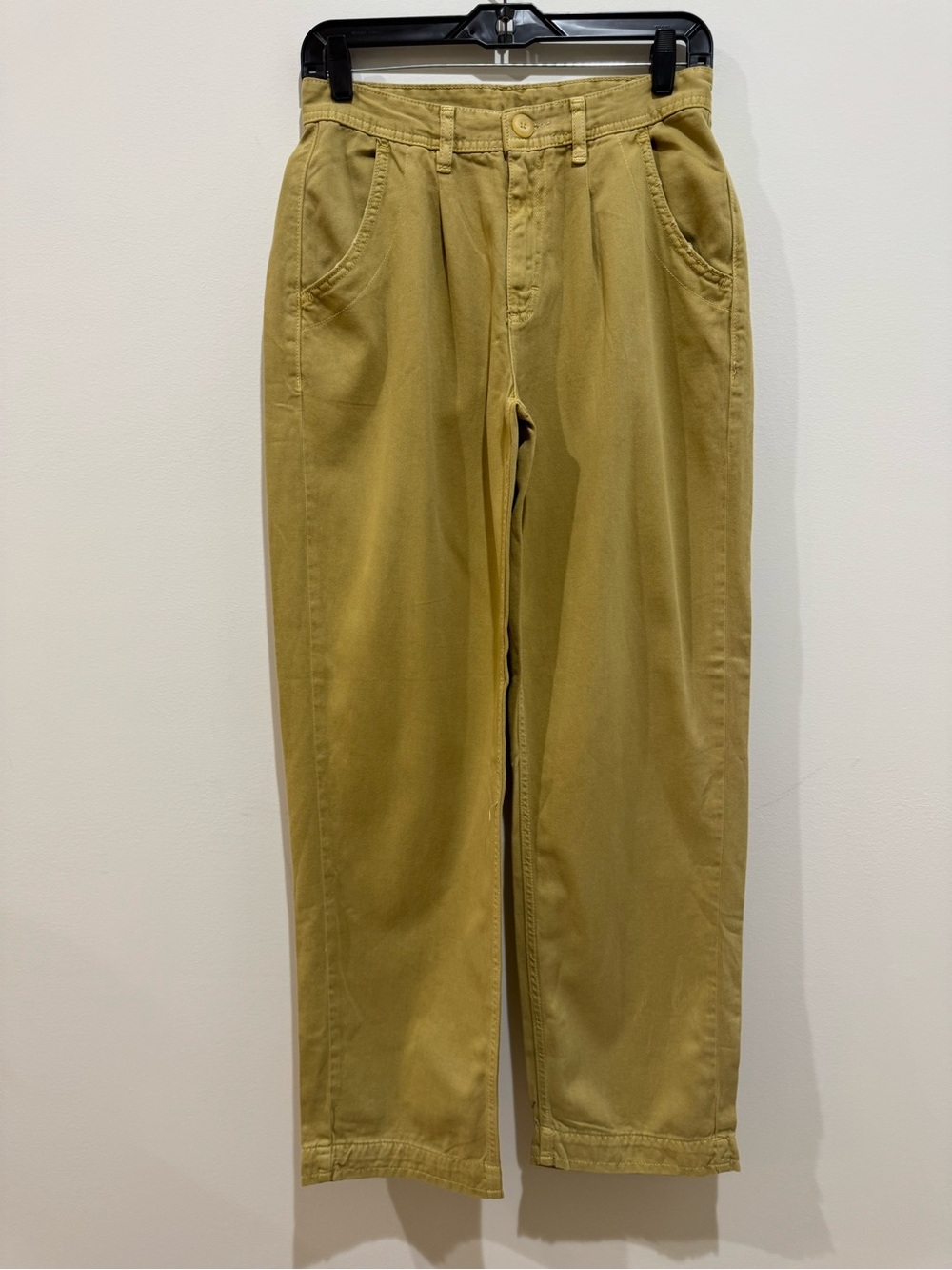 Women’s free people Casual Straight Leg Chino Pants  muster yellow Sz2 NWOT